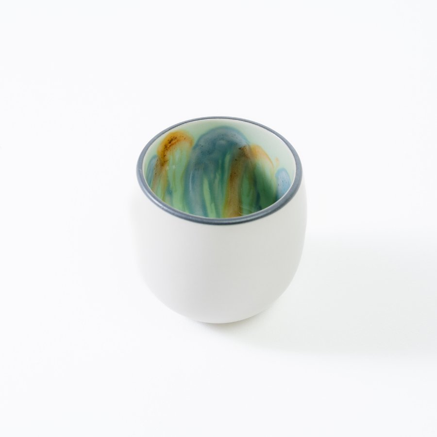 Marble three - legged Teacup | Yunomi - moheitea