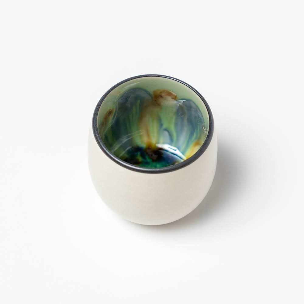 Marble three - legged Teacup | Yunomi - moheitea