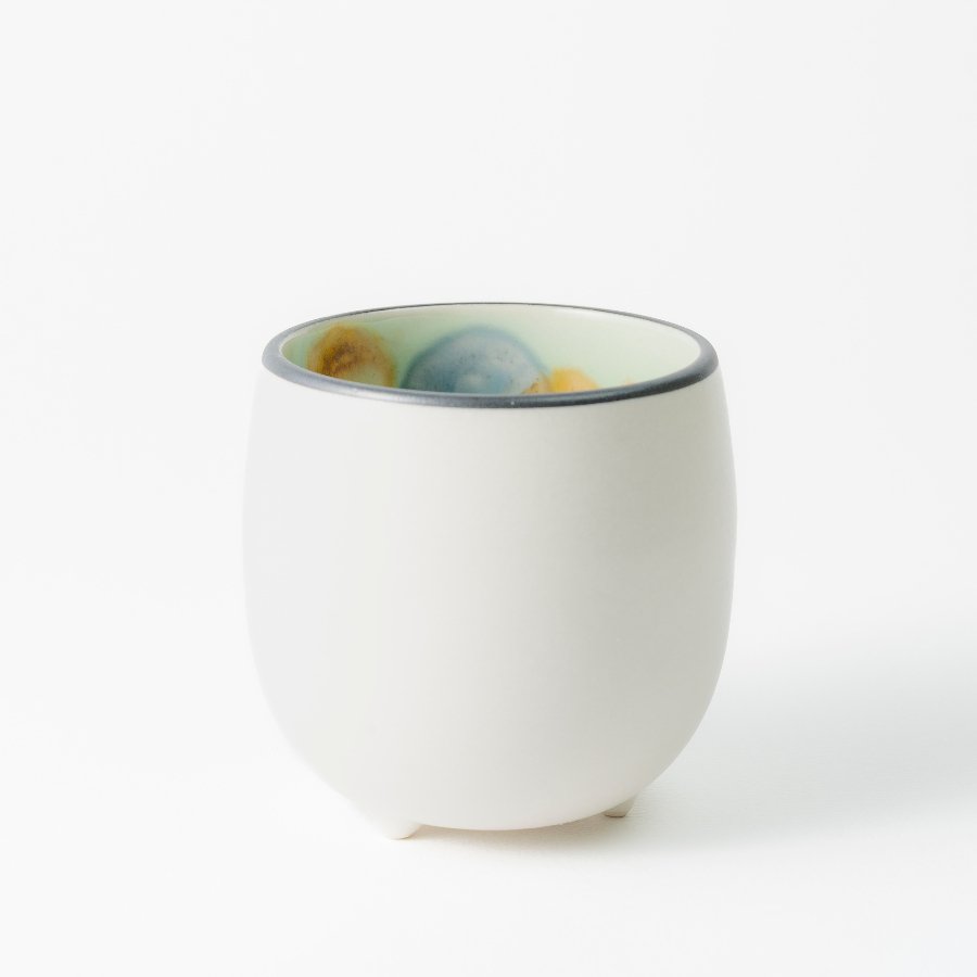 Marble three - legged Teacup | Yunomi - moheitea